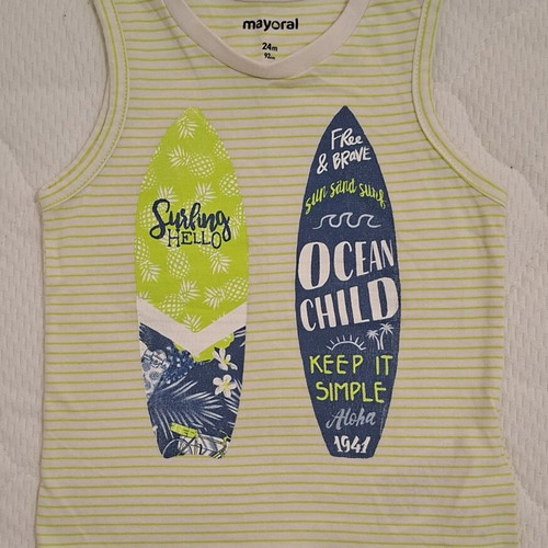 Mayoral Cotton Sleeveless Shirt 24m like new