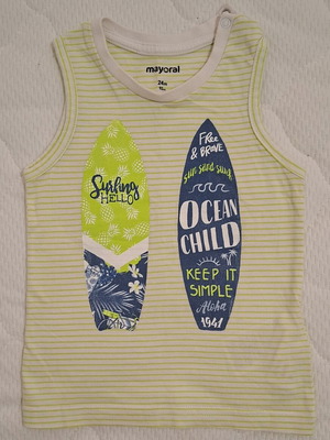 Mayoral Cotton Sleeveless Shirt 24m like new