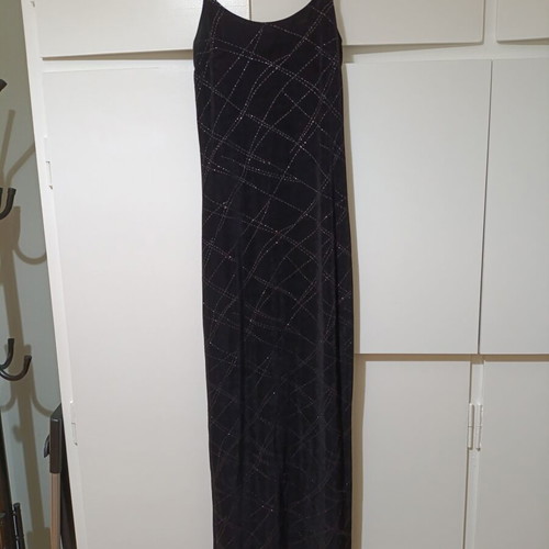 Black long dress with side slit Ioannis Vassiliadis collection like new
