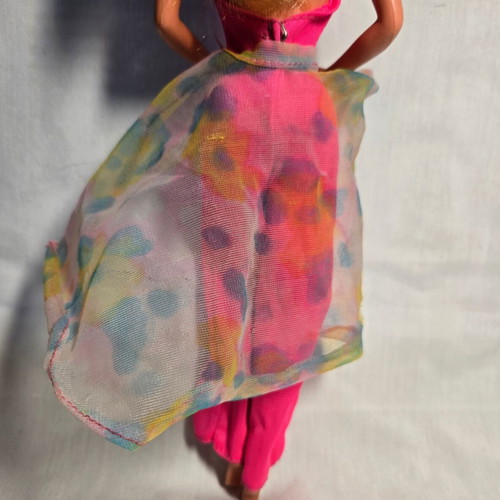 Barbie Hot Pink Halter Jumpsuit & Wrap μεταχειρισμένο, σετάκι 1977