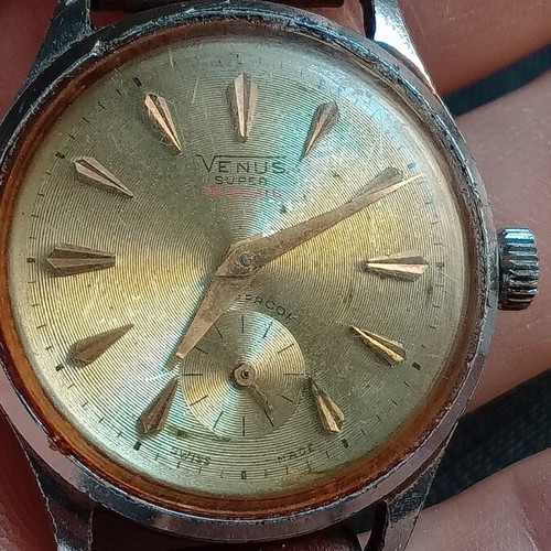 Venus mechanical wristwatch used, manual winding