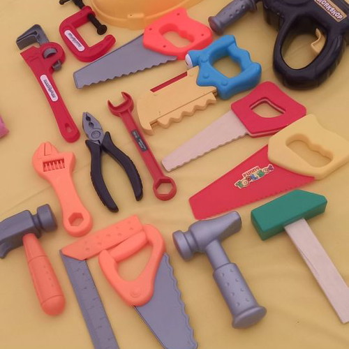 Children's tools used with electric drill, 16 pieces