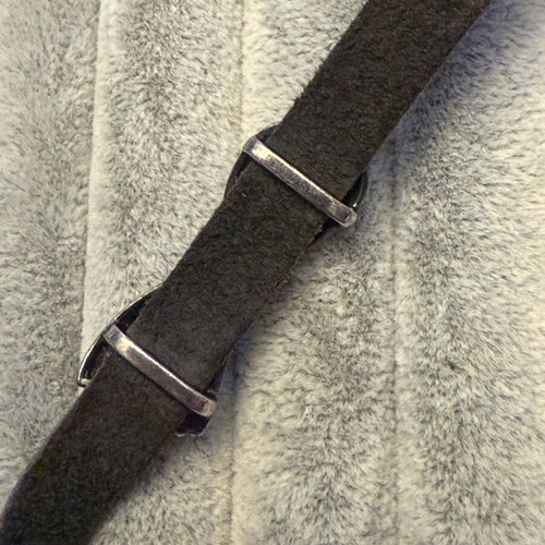 Leather bracelet with silver bow Jenavi new, black and silver