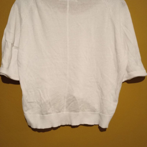Cache Cache knitted cropped blouse white new M/L