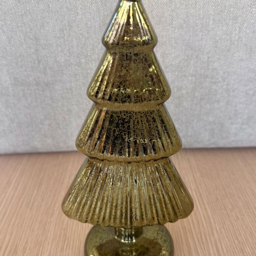 Christmas decorative tree made of mercury glass new