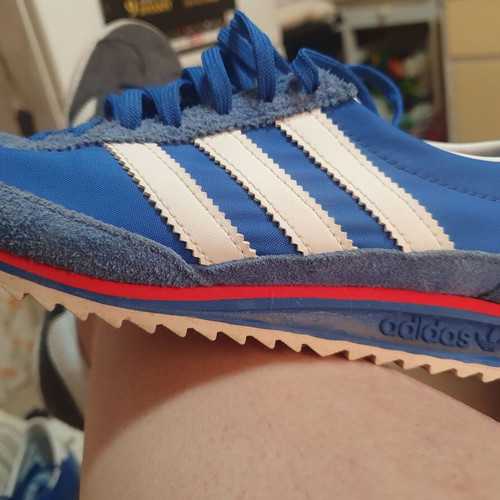 Adidas SL 72 blue athletic shoes size 39.5, worn twice