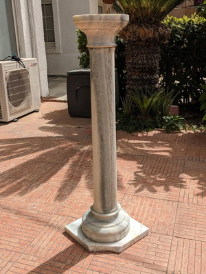 Marble Dionysos luxury flower stand column like new