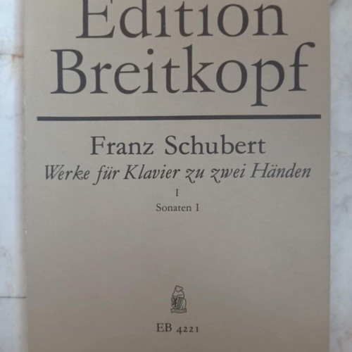 Franz Schubert Werke für Klavier zu zwei Händen Sonaten I sheet music like new