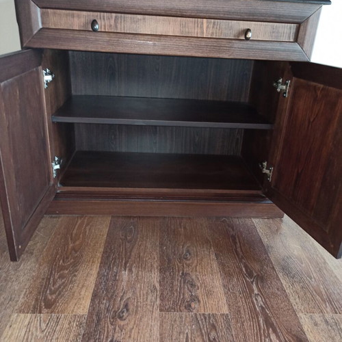 Console like new, MDF with beech wood, chestnut color, 100x80x50cm