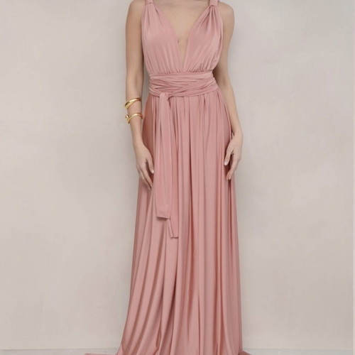 Nash pink formal long dress like new