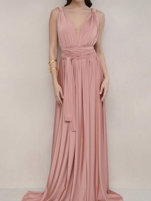 Nash pink formal long dress like new