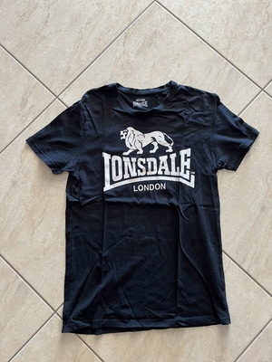Lonsdale London T-shirt μέγεθος M σαν καινούργιο μαύρο με λευκό λογότυπο