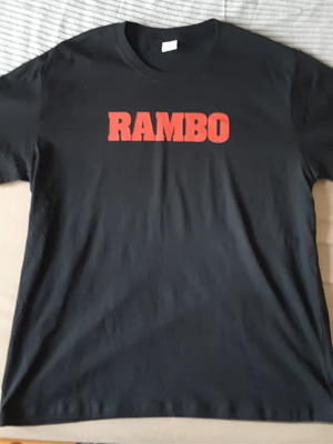 T-shirt Rambo XL καινούργιο, μαύρο