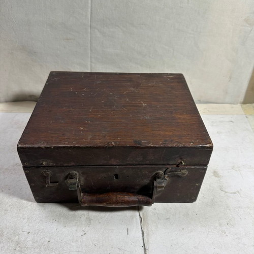 Old naval spring compression measuring instrument used