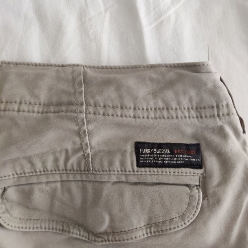 Funky Buddha men's cargo shorts, size 28, beige