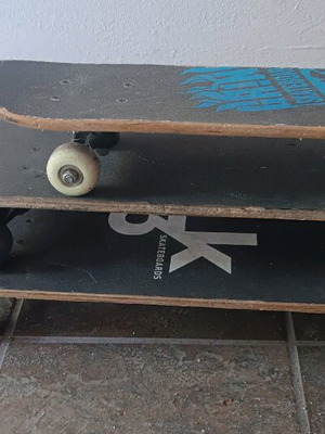 Skateboards used, pack of 3 pieces