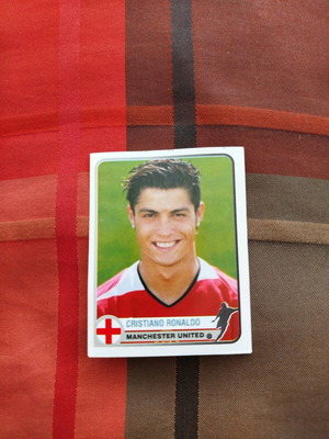 Panini Champions of Europe 2005 Cristiano Ronaldo card used