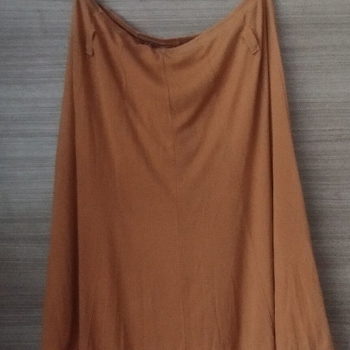Skirt vest set used, camel color
