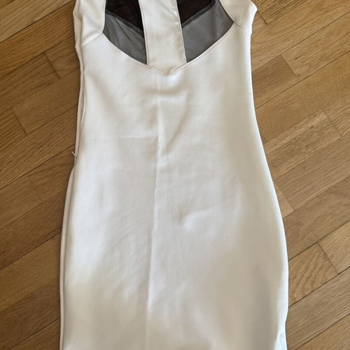 Dress with transparency like new, size M, white