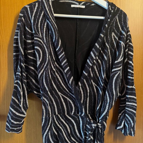 Zara dress used with glitter black size M
