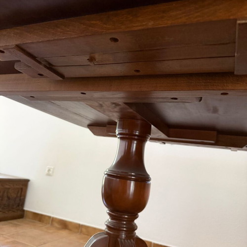 Italian Regency Style Extendable Dining Table used with Bronze Details