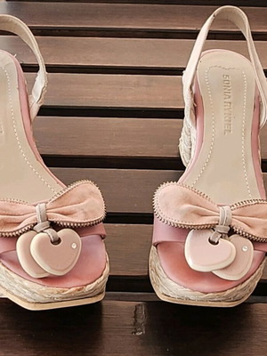 Sonia Rykiel Brina sandals used, vintage, size 37, pink
