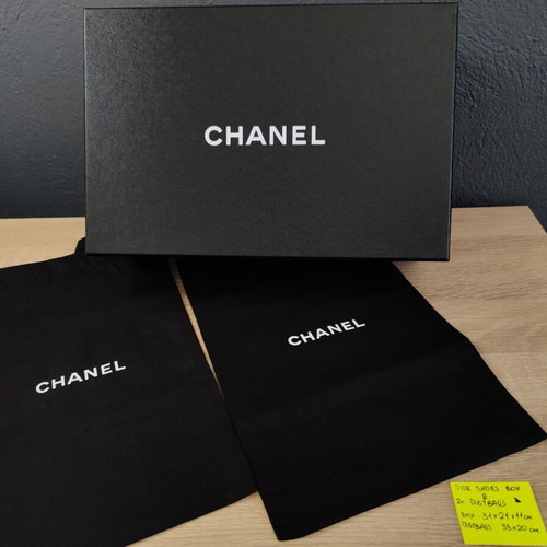 Chanel dustbags and empty shoebox used, protective storage cases