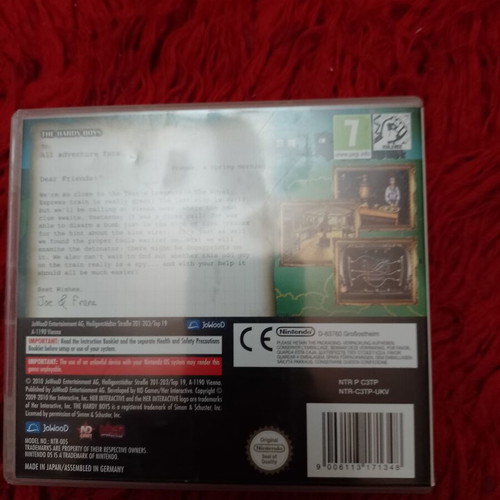 The Hardy Boys Treasure on the Tracks Nintendo DS like new