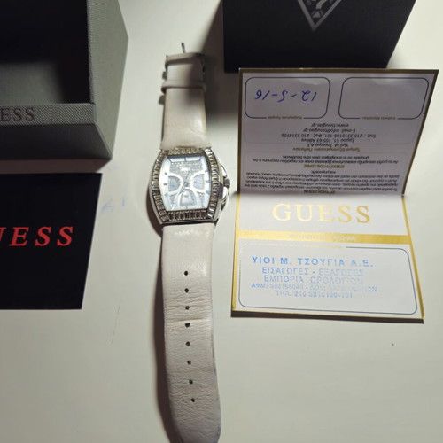 Guess women's watch used with box and purchase receipt
