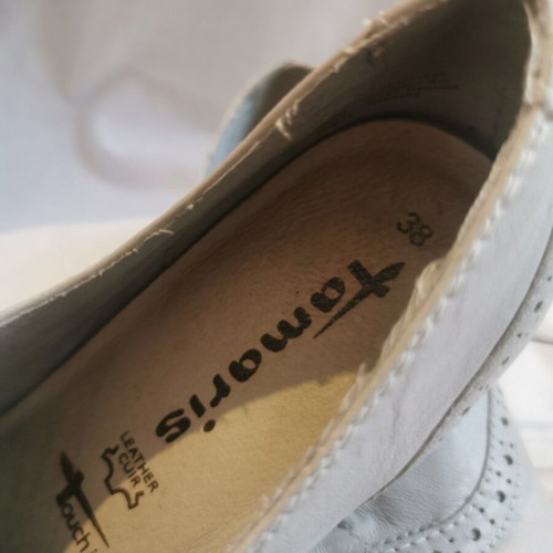 Oxford women's shoes used, size 38, white