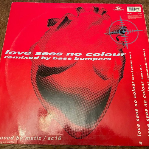 U 96 Love Sees No Colour 12" maxi single used, electronic