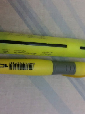 Yellow highlighters like new, set of 2 pieces