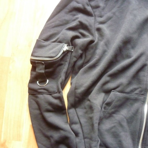 Humanism women's teen black medium sweatshirt jacket used