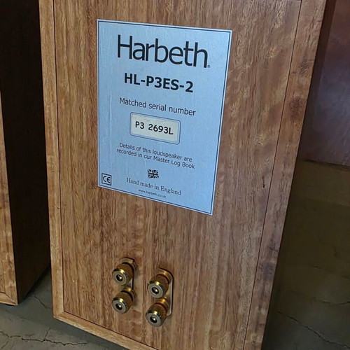 Harbeth HL-P3ES-2 speakers, handmade in England