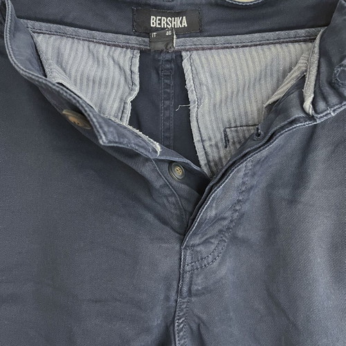 Bershka Pant 00s used, blue, good condition with small hole