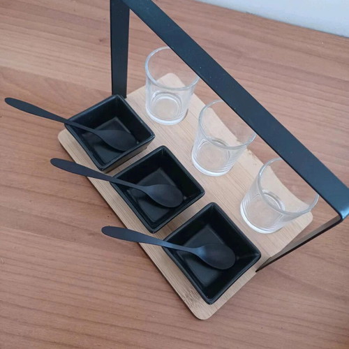 Modern aperitif serving set