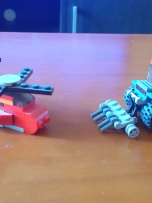 Lego οχήματα μεταχειρισμένα, ελικόπτερο και τρακτέρ