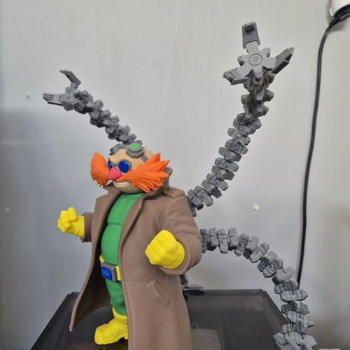 Dr. Eggman x Dr Octopus 3D Printed Figure