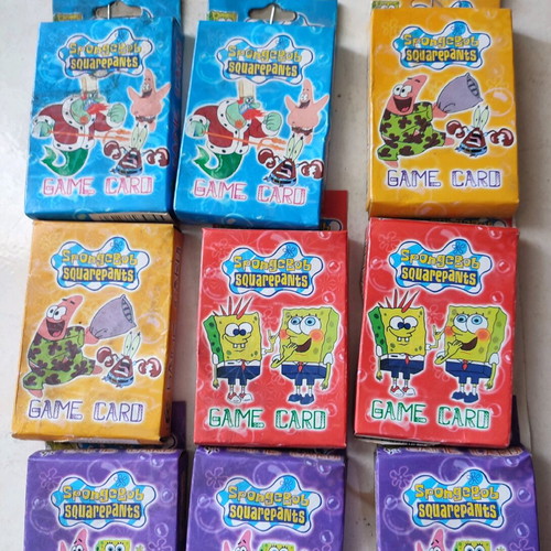 SpongeBob Squarepants pack of 11 game cards new with 36 cards each
