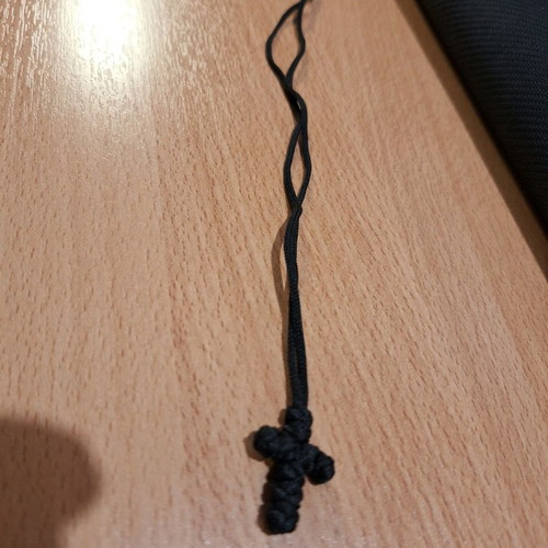 Knitted black cross new