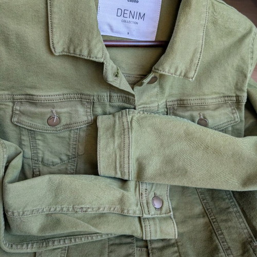 Jeans jacket like new, green, size S