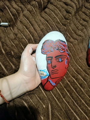 A. Fasianos Painted Stone new