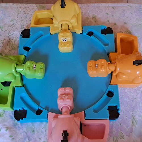 Hippo game used with missing pieces