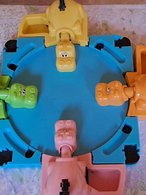 Hippo game used with missing pieces