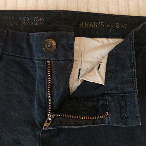 GAP khaki straight pants used, dark blue, size 36