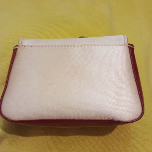 Small Dior toiletry bag used, white and red