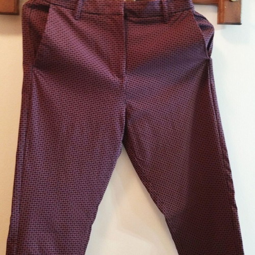Esmara women's stylish slim pants, black and red