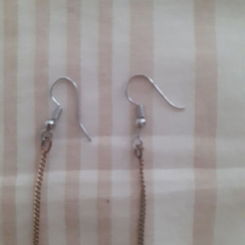 Wooden colorful dangling earrings new