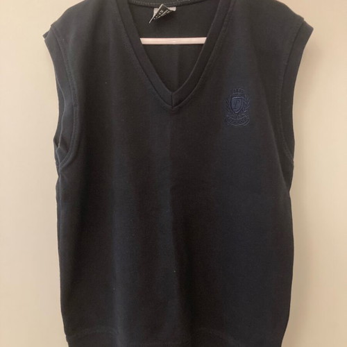 Children's sleeveless shirt used, black, size 140-146 cm