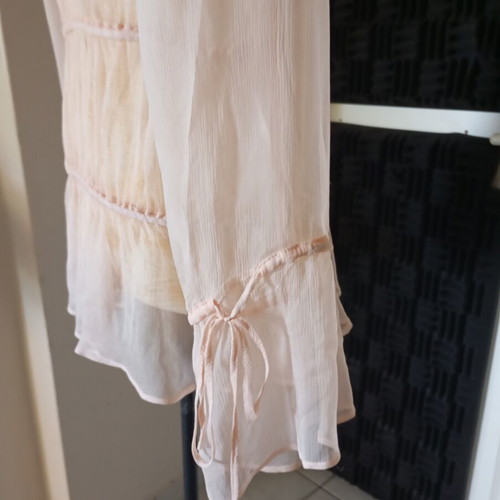 Fidele silk blouse like new, pink, size ML